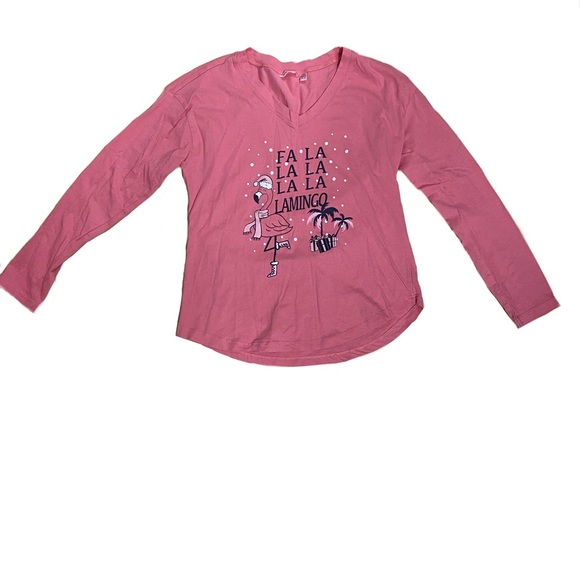 Women’s Pajamas with flamingo print - Picture 1 of 2